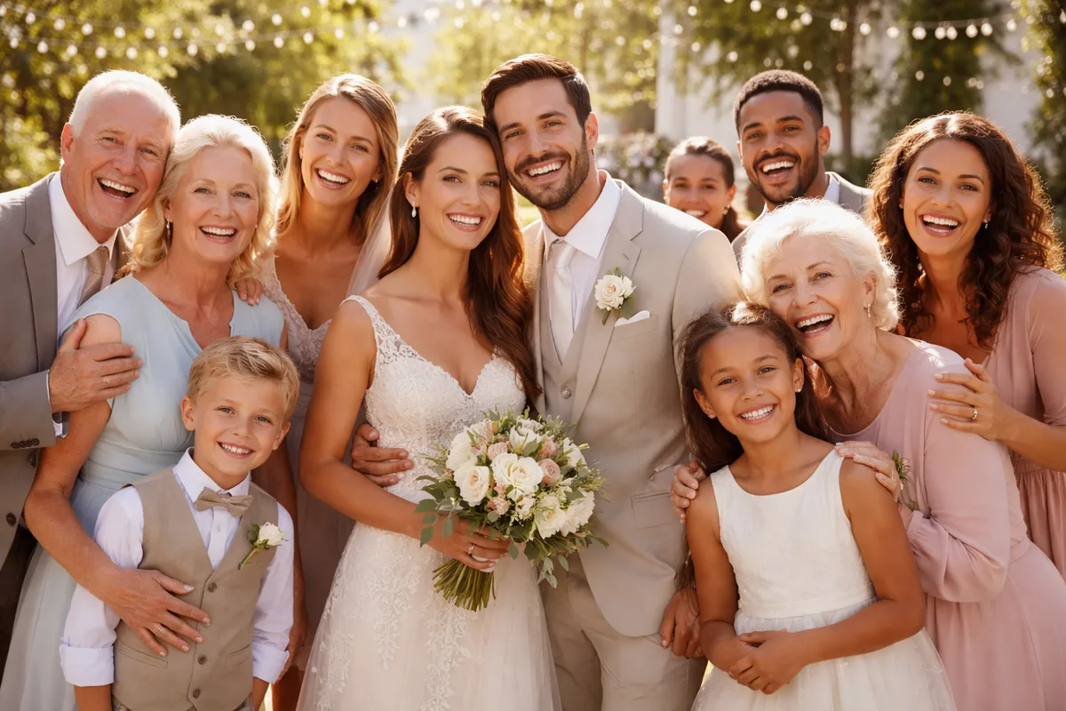Comment faire des photos de famille mémorables lors d'un mariage