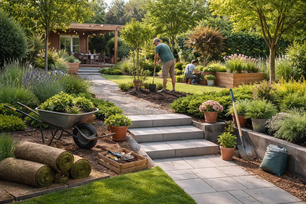 Comment réaliser une rénovation de jardin en plusieurs étapes