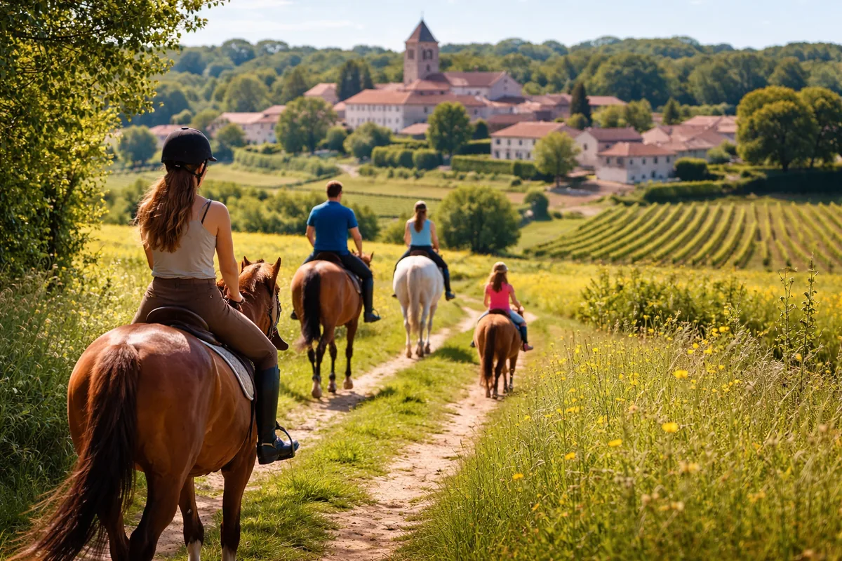 Comment fonctionne le tourisme équestre en Charente avec des centres équestres et poney-clubs