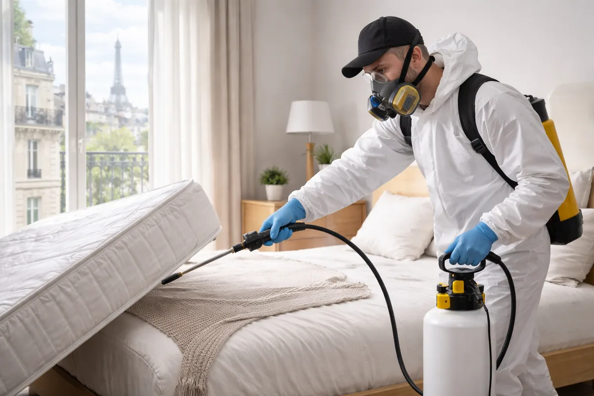 Comment se passe une intervention de désinfection des punaises de lit à Paris